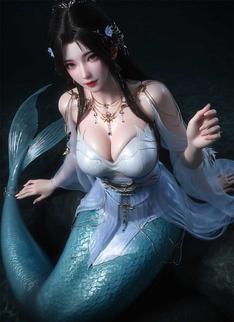 图片[4]-[第186期] [美人鱼] [美人鱼 · 系列一] 涩涩 [119P] - AI国漫分享-AI国漫分享